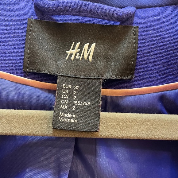 H&M Blue/Purple Blazer - Picture 3 of 4